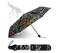 Suck UK Ombrello che cambia colore | Gatti e cani che piovono | Regali bassotti | Ombrello pieghevole e antivento | Ombrelli compatti | Ombrelli da donna | Impugnatura morbida | Diametro 100 cm | Nero