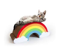 Suck UK Tiragraffi Arcobaleno per Gatti, in Cartone, tiragraffi per Gatti, Giocattoli per Gattini, Accessori per attività per Gatti, Tappetino tiragraffi per Gatti