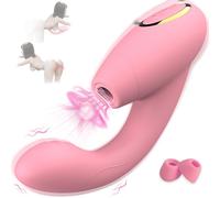 Sucking Vibrator per Clit G Spot Vibrator Stimulazione, 7 Sucking & 10 modelli di vibrazione giocattoli per adulti, donne coppia giocare giocattoli sessuali con funzione di riscaldamento - rosa