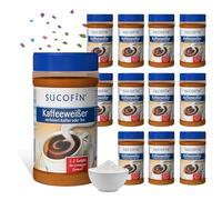 SUCOFIN Bianco caffè 12 x 400 g facilmente solubile, ideale per caffè/tè, lunga durata, perfetta sostituzione del latte in polvere, confezione risparmio da 12 pezzi per un piacere cremoso