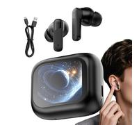 Sucritude Auricolari Per Traduzione Linguistica - LCD Touchscreen Cancellazione Rumore | Auricolari Traduzione AI Reale,Per Viaggio Apprendimento Lavoro Studio Università Auto Sport Palestra