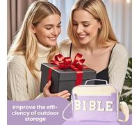 Sucritude Custodia Per Bibbia | Organizzatore Di Grande Capacità,Borsetta Scritture Chiesa - Per Pastori Cristiani Viaggiatori Riunione Preghiera Viaggio Missionario Devozione Personale Culto