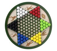 Sucritude Gioco Da Tavolo Chinese Checkers | Gioco in Legno della Campana,Giocattolo Interattivo Multigiocatore Sfidante per Serate in Famiglia Ragazzi e Adulti