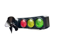 Sucritude Luci Bicicletta - Lampada LED per Manubrio Alimentata a adatta alla Guida Notturna,Ornamenti Mulino a Accessori Motocicletta, Illuminazione Sicurezza Notturna per Guida