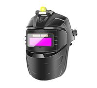 Sucritude Maschera Da Saldatura Con Oscuramento Automatico - Protezione Facciale Antiabbagliamento Saldatore - Calotta Regolabile Portatile, Visiera Anti Appannamento per Riparazione Auto e