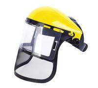 Sucritude Maschera Protettiva con Visiera Retta per Decespugliatore, Casco Giardinaggio, Protezione Viso