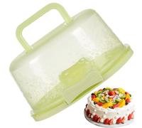 Sucritude Porta Torta Plastica Trasparente, 10 Pollici Contenitore Porta Torta Tondo, Portatorte Da Trasporto Con Coperchio E Maniglia, Per Trasportare Torte Noci Frutta, Ottimo Regalo Per Le Donne