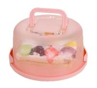 Sucritude Porta Torta Plastica Trasparente, 10 Pollici Contenitore Porta Torta Tondo, Portatorte Da Trasporto Con Coperchio E Maniglia, Per Trasportare Torte Noci Frutta, Ottimo Regalo Per Le Donne