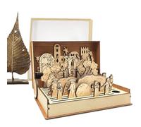 Sucritude Presepe Pasquale Resurrezione, Regali Pasqua 2025 Famiglia, Holy Week Book Wood, Set Presepe Scena Pasquale, Statuetta Religiosa Artigianale, Decorazioni Presepe Cristiano Di Gesù