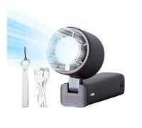 Sucritude Ventilatore Portatile - Ventilatore Silenzioso Raffrescamento - Dispositivo Ad Aria Senza Pale Alimentato A Batteria Con 199 Velocità, Display Digitale Per Viaggi All'aperto