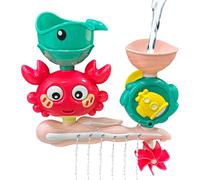 Suction Bath Toys, Shower Water Play Set, Fun Entertainment Tools for , Kids Bathroom Accessories for Bathtub, Pool, Beach, Swimming Time, 8.27x8.07x3.15 inches