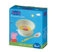 Petit Jour Peppa Pig - Ciotola con Fondo a Ventosa e Cucchiaio - 1 pz.