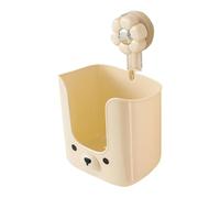 Suction Cup Bathroom Shelf, Multi-Functional Wall Mount Storage Rack with Drawer Wet Wipes, Toiletries Necessary, Space Saving Organizer for Daily Use in Shower for Modern Homes 8.35x5.28x4.72in