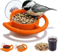 Suction Cup Bird Feeder,Window Mount 3D Print Hold, Easy Refill with Secure Grip,Outdoor Feed with,Patio Feeder for Balcony Deck,Bird Feeders for Backyard Porch Garden,Hummingbirds Songbirds