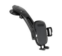 Suction Cup Phone Mount, 360 gradi Smartphone Rotating Stand, Strong Grip Adjustable Car Mount, Downward Bending Dashboard Cell Phone Holder for Automotive Navigation and Safe Driving, 7.87 Inches