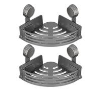 Suction Cup Shelf,No Drilling Corner Rack,Removable Shower Shelf - For Bathroom Wall Storage Shampoo Toiletrybathroom Suction CupClutter-Free Bathroom Accessory Shelves Removable Racks Holders