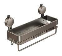 Suction Cup Shower Shelf, Wall Toiletries Organizer Rack For Bathroom, Non-Slip Kitchen Storage Rack, Bathroom Wall Storage Racks, No-Drilling Sink Shelf For Toiletries Home Apartment