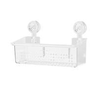 Suction Cup Storage Rack - Wall-Mounted Bathroom Shelf Organizer, Bathroom Storage Organizer, Stable Shower Holder Bathrom Basket For Shampoo, Soap, Cleaning Supplies, Space-Saving Rack, Easy Installa