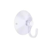 Suction Hooks 20pcs Clear Suction Cups Hook Vacuum Suction Cup Holder Plastic Suction Cups with Hook for Window Glass Wall(5cm)