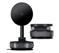 Suction Lock Stand, Mobile Magnet Holder, Adjustable Rotation System with Secure Hold Base Design, Compact Travel Phone Mount Build, Dashboard Support Unit, Vehicle Holder for Outdoor Driving