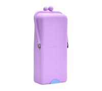 Suction Makeup Brush Holder, Travel Cosmetic Storage Bag Organizer portatile da 9 pollici con base Secure Accessory, Beauty Holder with Design Cosmetic Bag for Women Girls Travelers Artists, Viola