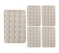 Suction Phone Case Mount - Silicone Suction, Magnetic Grip | 5 × Antislip Adhesive Phone Holder for Selfie, Video Calls, Vlogging On Smooth Surfaces