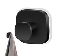 Suction Shower Hooks, Strong Vacuum Bathroom Hooks, Foldable Glass Window and Door Hangers, Bathrobe Holder for Tile, Metal, Kitchen, Marble Surfaces, Space Saving, Color Black, Gold, Silver & White