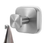 Suction Shower Hooks, Strong Vacuum Bathroom Hooks, Foldable Glass Window and Door Hangers, Bathrobe Holder for Tile, Metal, Kitchen, Marble Surfaces, Space Saving, Color Black, Gold, Silver & White