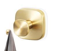 Suction Shower Hooks, Strong Vacuum Hangers, Foldable Robe Holder, Anti Slip Grip, No Drill Installation, 2-Pack White, Excellent for Glass Tile Kitchen Bathroom Use, Silver/Black/White/Gold