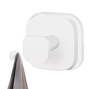 Suction Shower Hooks, Strong Vacuum Hangers, Foldable Robe Holder, Anti Slip Grip, No Drill Installation, 2-Pack White, Excellent for Glass Tile Kitchen Bathroom Use, Silver/Black/White/Gold