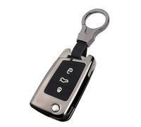 Sucxyor Compatibile con Volkswagen Custodia Portachiavi Golf 7 Mk7 Polo Jetta 4 Lega di Zinco Cover Chiave Auto T*iguan Skoda Seat Leon S*uperb 3 Coperchio Portachiavi Chiave Custodia Telecomando