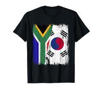 Sud Africa Corea del Sud Mezza Bandiera Corea del Sud Corea Maglietta