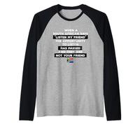 Sud Africa Slang Ascolta Il Mio Amico Divertente Luister NOU Maglia con Maniche Raglan