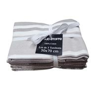 SUD ÉTOFFE Set di 3 Strofinacci da Cucina, 100% Cotone, Lino, 50x70