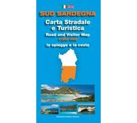 Sud Sardegna. Carta stradale e turistica. Le spiagge e la costa 1:300.000