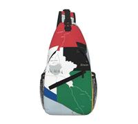 Sud Sudan Flag Map01 Crossbody Sling Bag Crossbody Borsa a tracolla Borsa a tracolla Tracolla Tracolla Vita Fanny Pack Uomini Donne