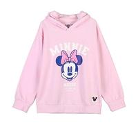 SUDADERA CON CAPUCHA COTTON BRUSHED MINNIE PINK