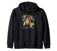 Sudafrica Big Five Animals Wildlife Pride Art Felpa con Cappuccio