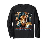 Sudafrica Big Five Animals Wildlife Pride Art Maglia a Manica