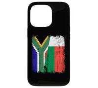Sudafrica Madagascar Mezza bandiera sudafricana malgascio Custodia per iPhone 13 Pro