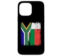 Sudafrica Madagascar Mezza bandiera sudafricana malgascio Custodia per iPhone 13 Pro Max