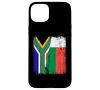 Sudafrica Madagascar Mezza bandiera sudafricana malgascio Custodia per iPhone 15 Plus