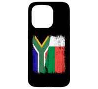 Sudafrica Madagascar Mezza bandiera sudafricana malgascio Custodia per iPhone 15 Pro
