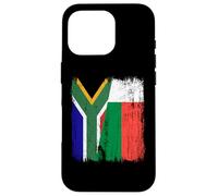 Sudafrica Madagascar Mezza bandiera sudafricana malgascio Custodia per iPhone 16 Pro