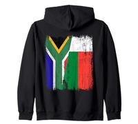 Sudafrica Madagascar Mezza bandiera sudafricana malgascio Felpa con Cappuccio