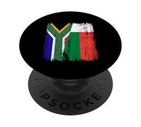 Sudafrica Madagascar Mezza bandiera sudafricana malgascio PopSockets PopGrip Adesivo