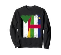 Sudan Repubblica Centrafricana Mezza Bandiera Sudanese Car Roots Felpa