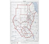 Sudan / South Sudan Map Journal: Vintage Map Notebook