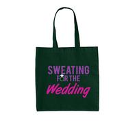 Sudando Per Il Matrimonio - Borsa In Tela - Sposa Sposo Matrimonio Fidanzato