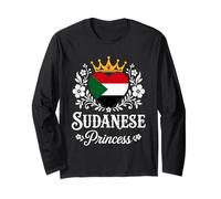 Sudanese Princess Sudan Flag Proud Sudanese Girl Maglia a Manica